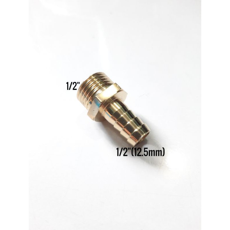 Nepel selang 1/2&quot; × 1/2&quot; KUNINGAN DRAT LUAR