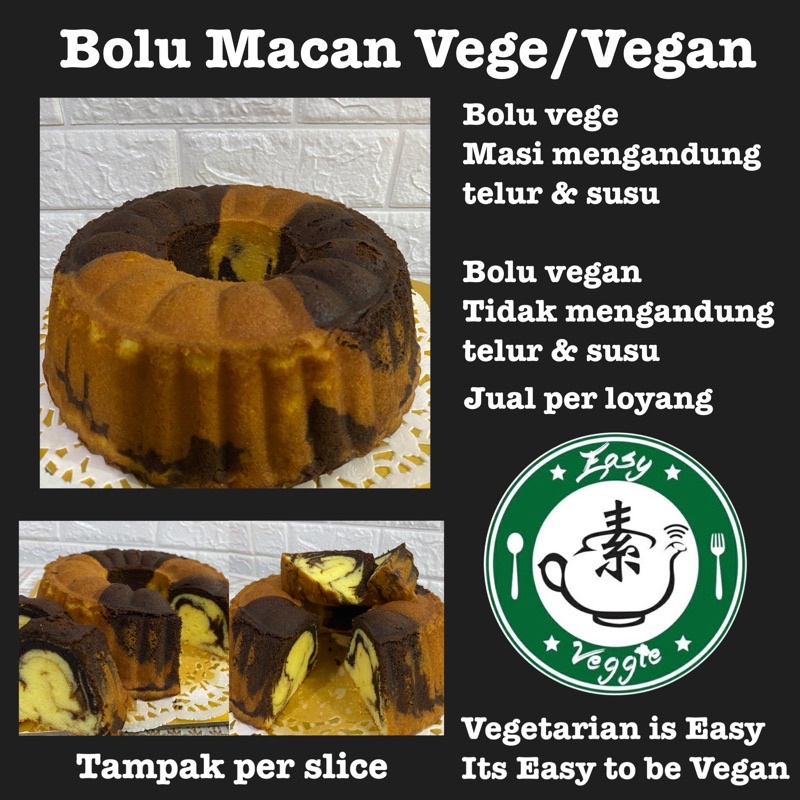 

Bolu vegan atau vege