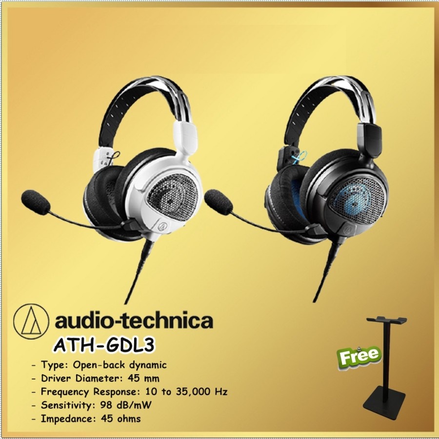 Audio Technica ATH-GDL3 Open - Back High Fidelity Gaming Headset GDL 3