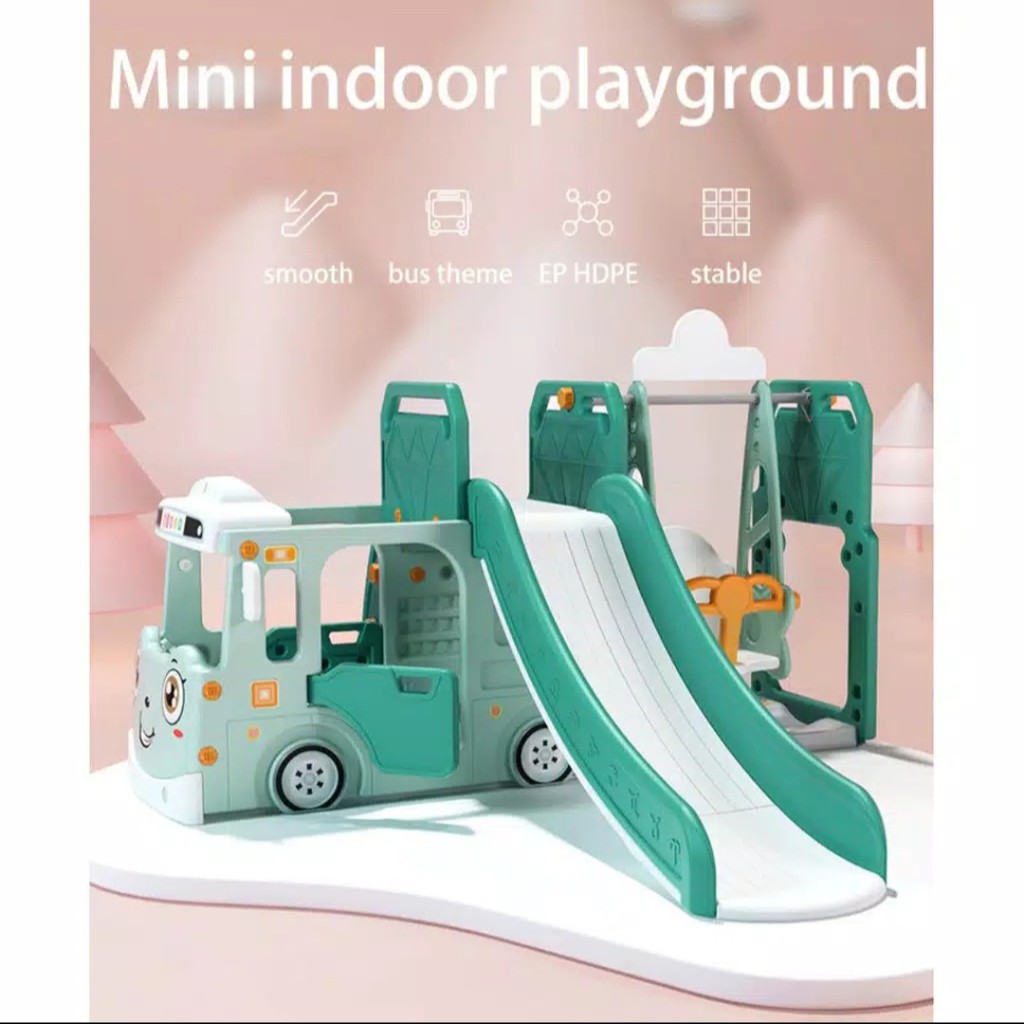 Perosotan Tayo Bus 2 in 1 Mobil Ayunan 3 in 1 Mainan Anak Happy Play 2in1 or 3in1