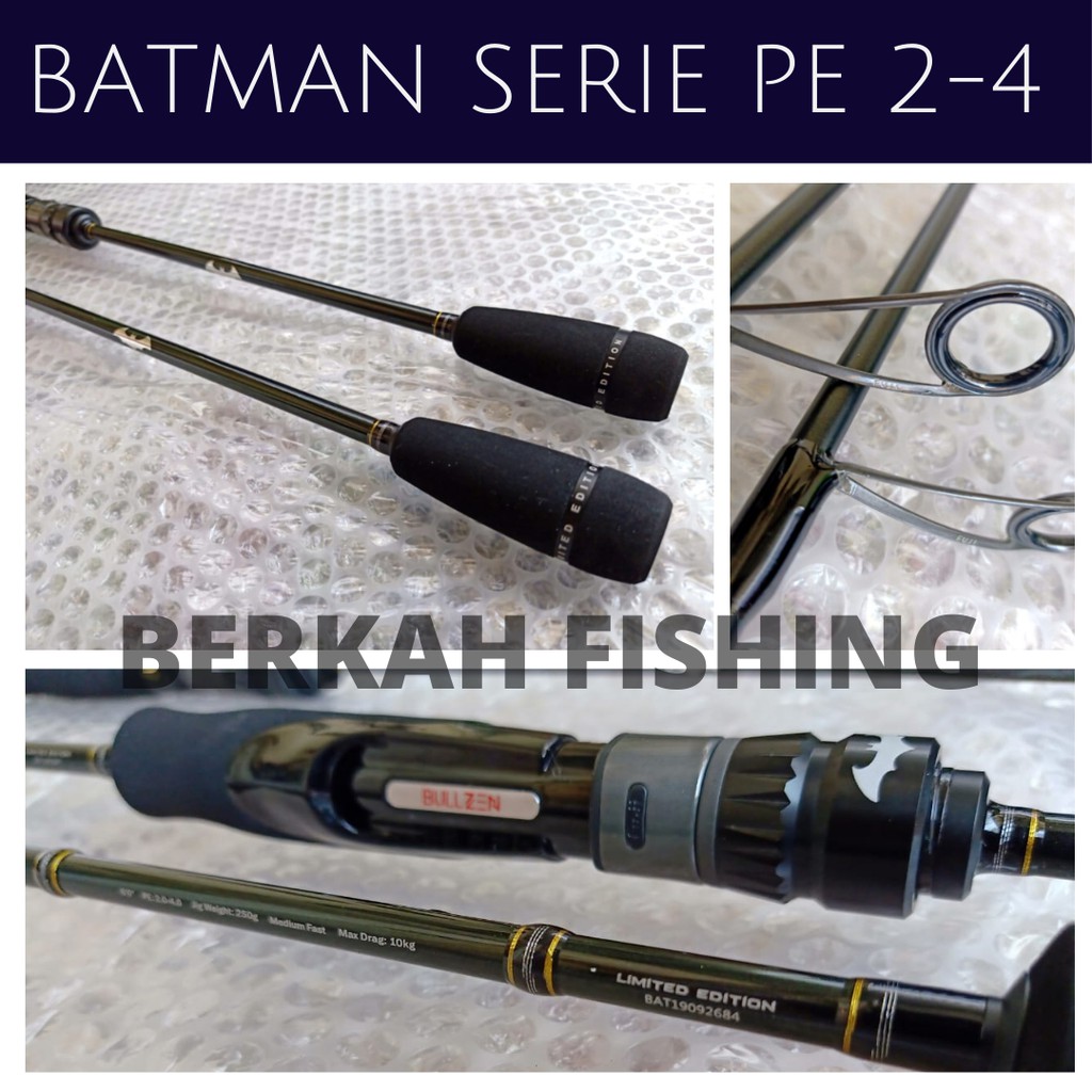 ROD BATMAN SERIES PE 2 - 4 Spinning BULLZEN ORIGINAL BERHOLOGRAM DISTRIBUTOR RESMI