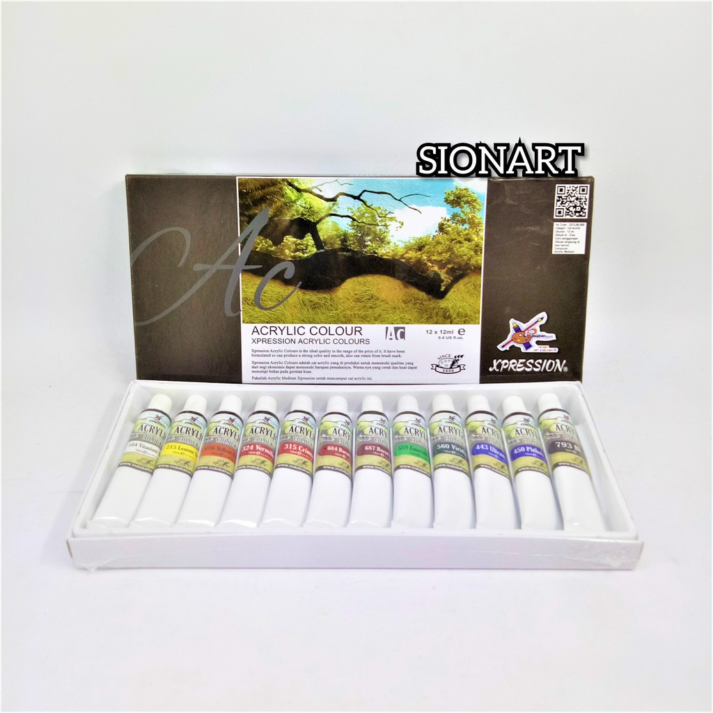

Xpression Acrylic Colour 12 Set