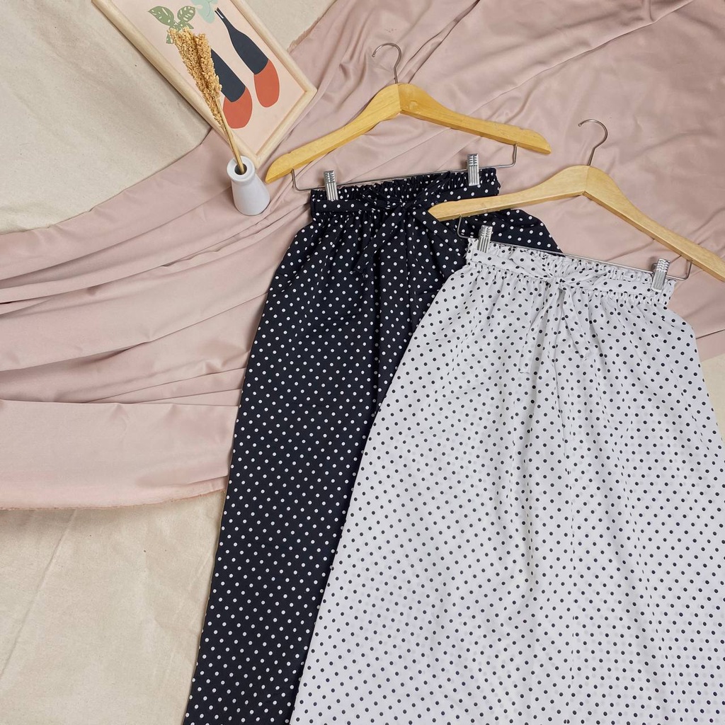 KULOT POLKADOT HIGHWAIST/KULOT WOLFIS MOTIF POLKA