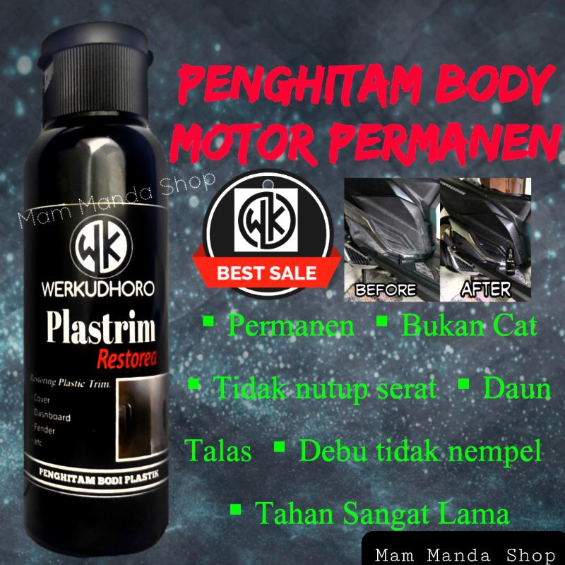 Penghitam permanen/Plastrim Restored/Dasboard/Spakboard/Body Kusam/Penghitam Body Motor