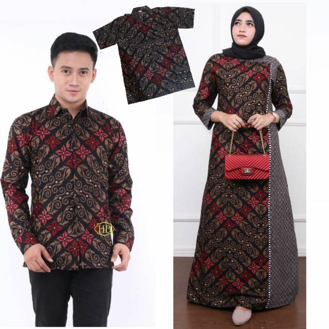 COUPLE RUFFLE KELUARGA GAMIS SUPER JUMBO BIG SIZE XXXXXXL LD 140 130 120 110 BATIK SARIMBIT FAMILY