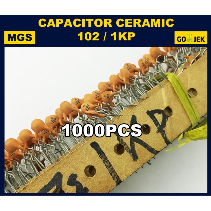 1000Pcs Kapasitor Ceramic 102K