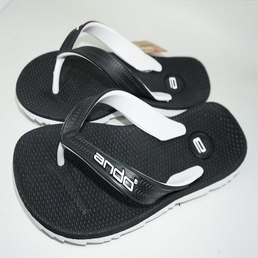 Sandal Jepit Ando Thunder Termurah Hitam Putih