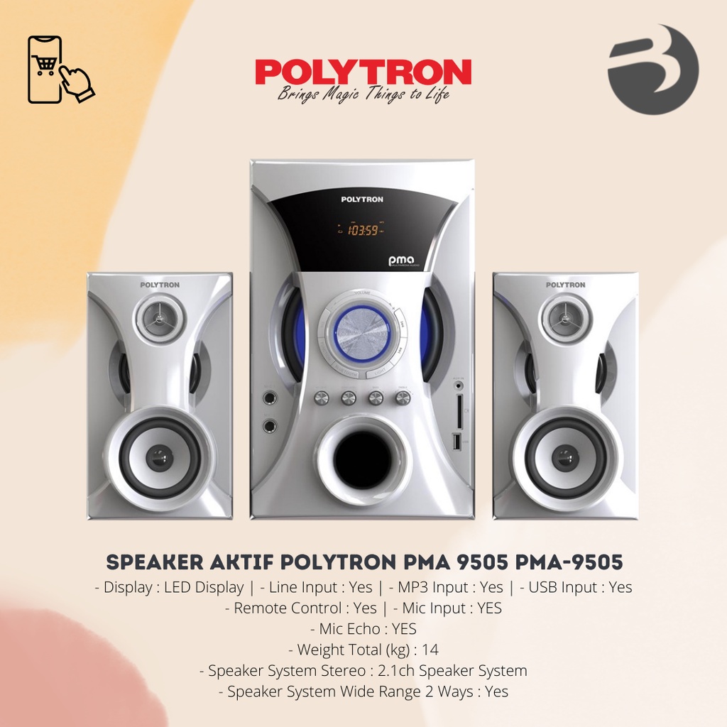 SPEAKER AKTIF POLYTRON PMA 9505 / PMA-9525