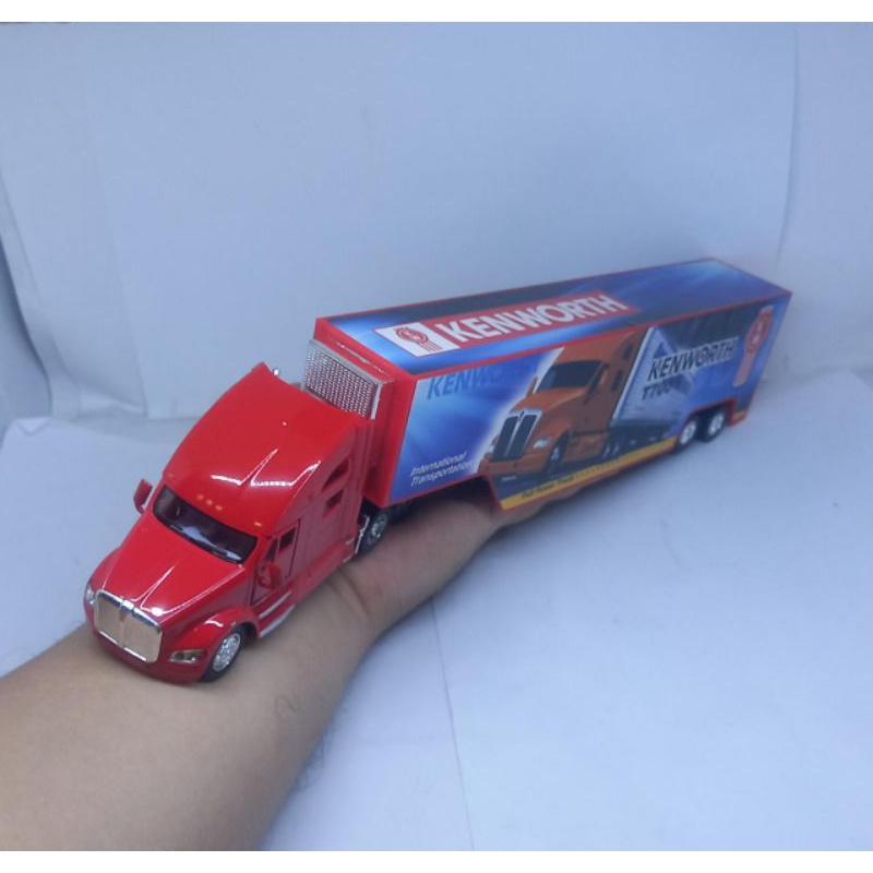 Diecast miniatur truck kenworth trailer kontainer
