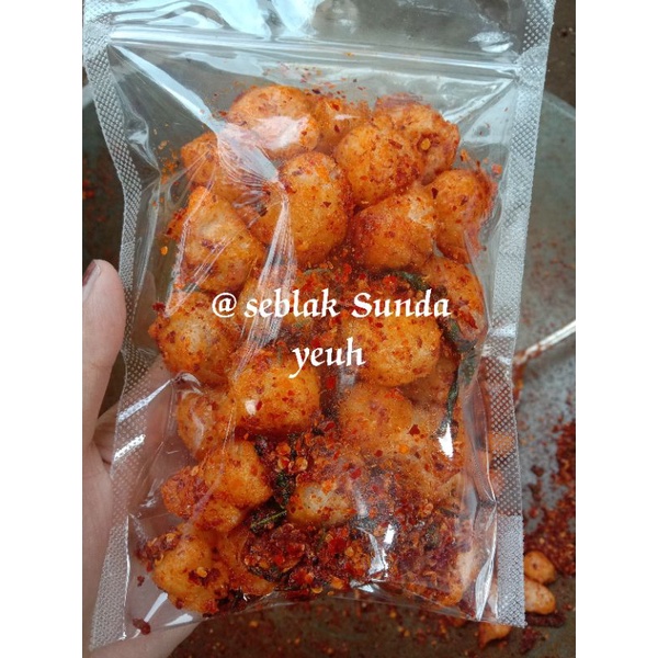 

siomay mini ekstra pedass daun jeruk ditaburi bumbu berlimpah cikruh Edun