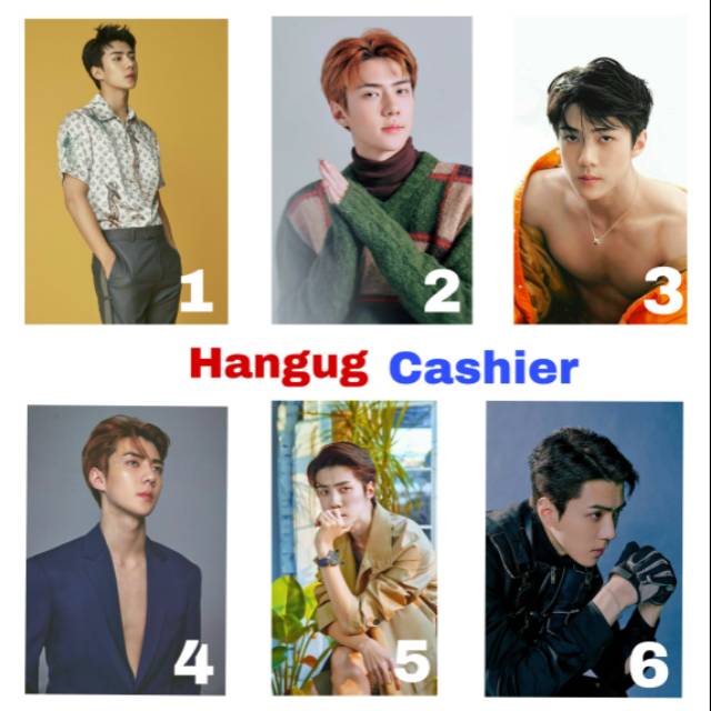 

SEHUN EXO poster ukuran A4, A3+ bahan Art cartoon/ Art karton glossy tebal (bisa custom)