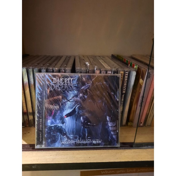 CD INHERIT DISEASE VISCERAL TRANSCENDENCE BIEU BAND BRUTAL DEATH METAL UNIQUE LEADER RECORDA BUKAN D