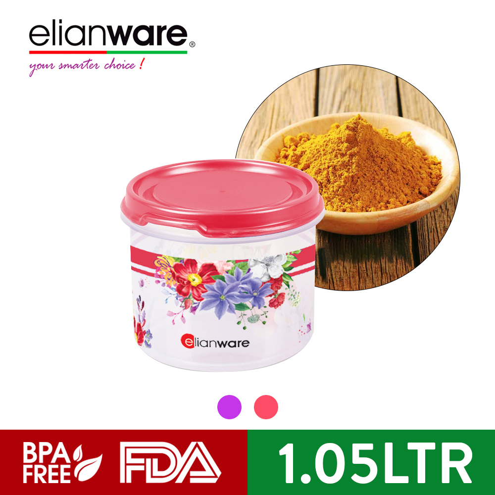 Elianware Round (1.05L) BPA FREE Microwavable Food Container Kotak Kue / Permen