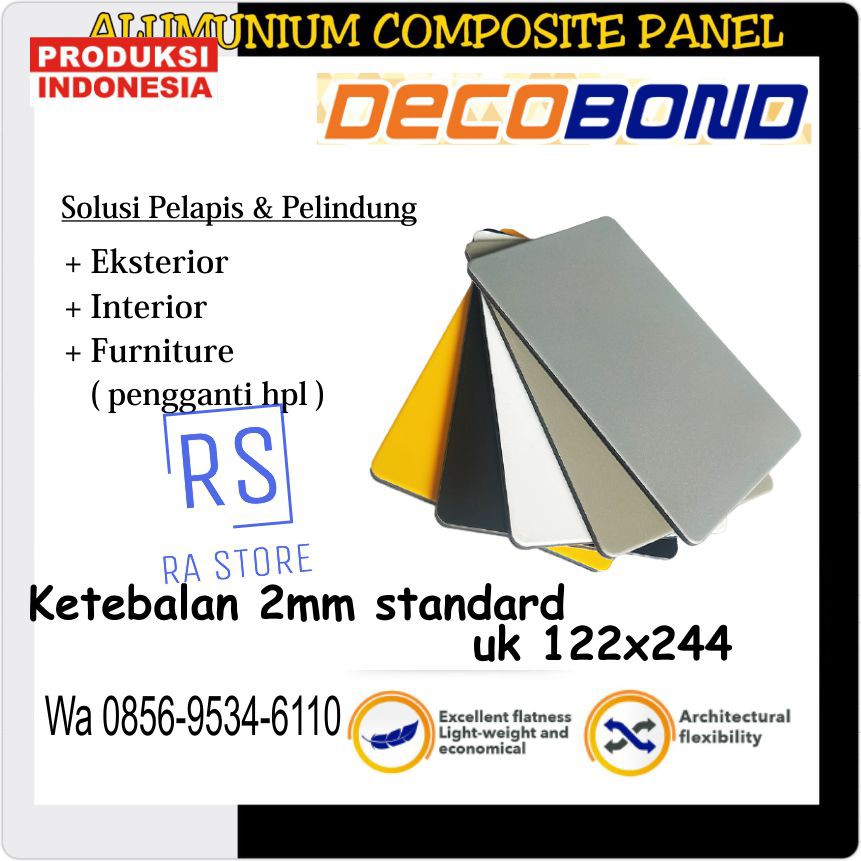 ACP - Alumunium Composite Panel Decobond tebal 2mm - Black