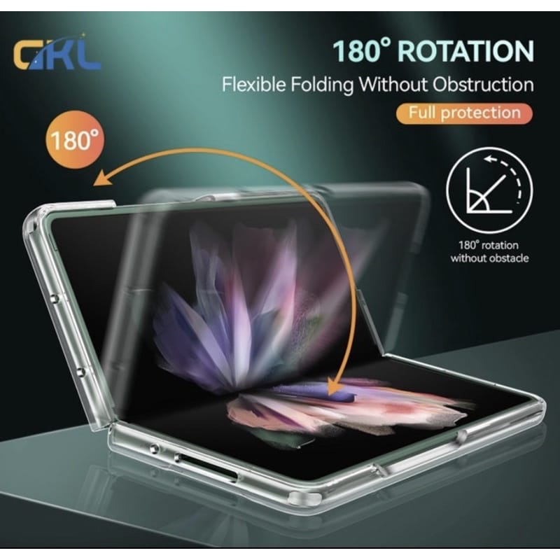 Clear HD Case Samsung Galaxy Z Fold 5 Fold 4 Z Fold 3 5G Z Fold 2 Z Fold 1 Hard Case Cleaer Bening Anti Shocking