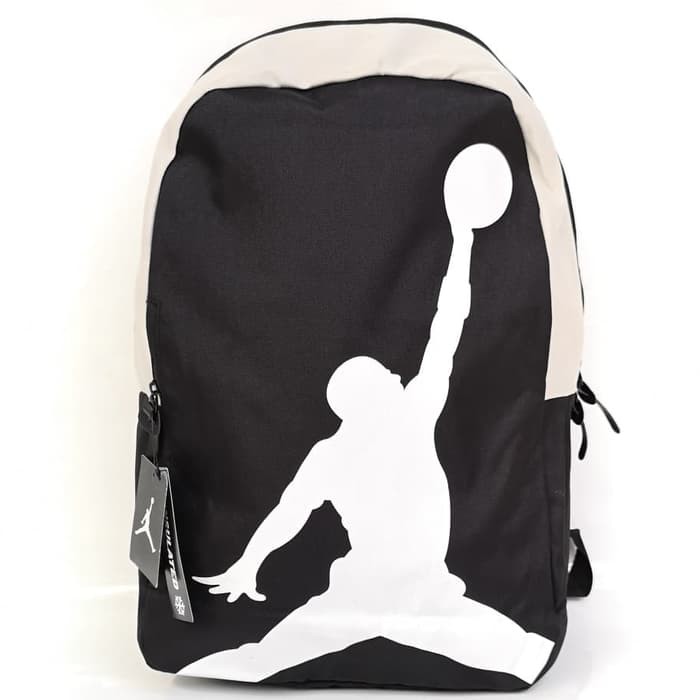 TAS RANSEL ANAK SEKOLAH OLAHRAGA BASKET JORDAN JUMPMAN HITAM -SILVER [SALE]off40%