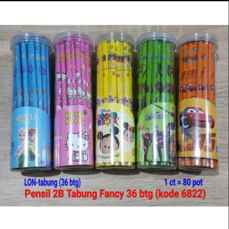

Pensil 2B corak kartun isi 36pc
