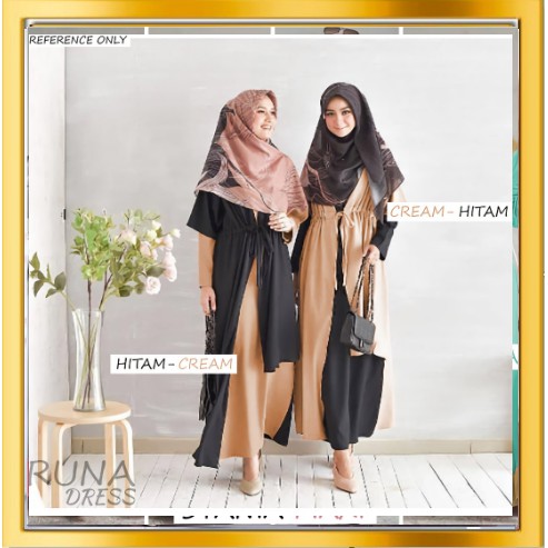BIG SALE 2019>>NISA SABYAN Gamis Modern Busana Muslim Wanita Terbaru AUDREY Ori LTS B9T2 Polos Benhu