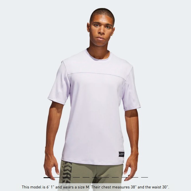 Kaos adidas TRAINING TKO Tee Men Purple FL4296 size S M BNIP ORI RUNNING CASUAL WEAR