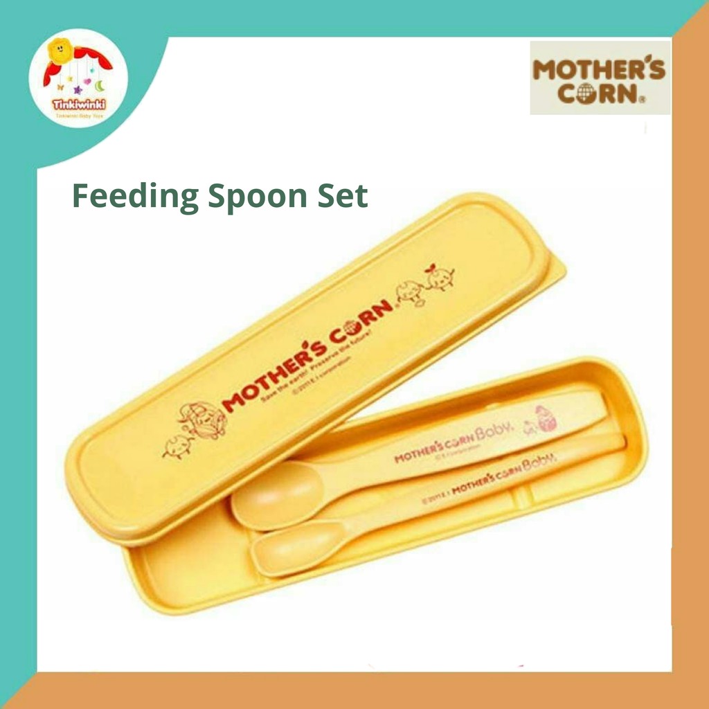 Mothers corn mother's corn Feeding Spoon Set sendok makan bayi case