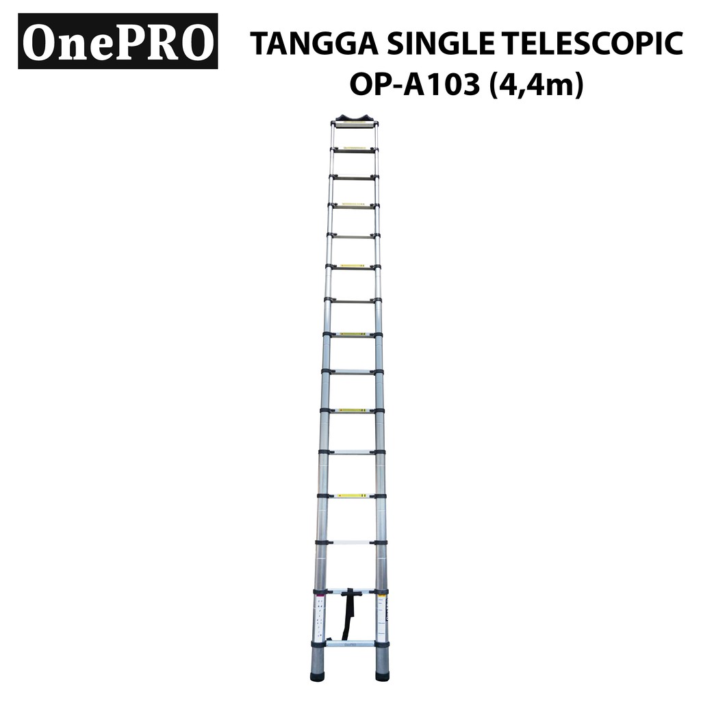 Tangga Single Telescopic Onepro OP-A103 / Tangga Lipat Alumunium Teleskopik