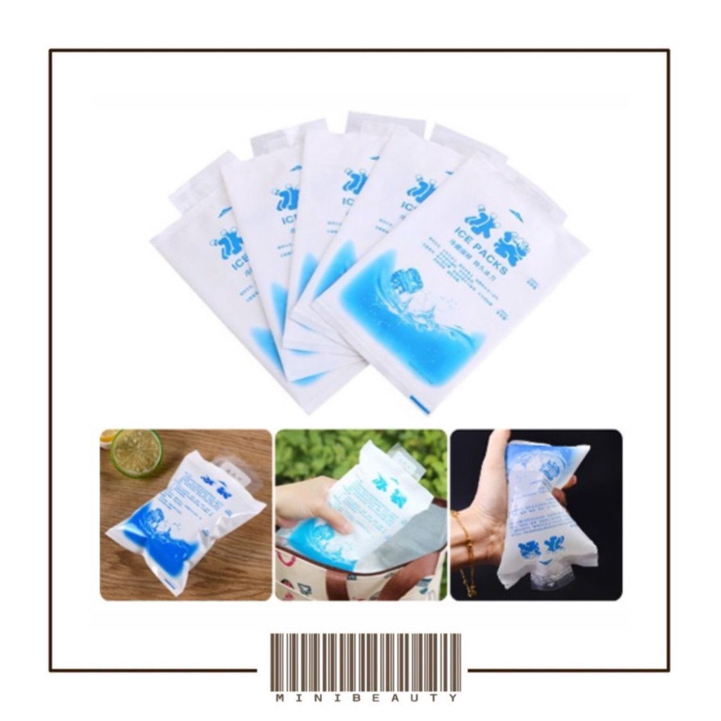 ice gel pack 200ml cool blue kelly cooler bag kantong air es 200 ml dry es gabag pendingin makanan buah frozen food