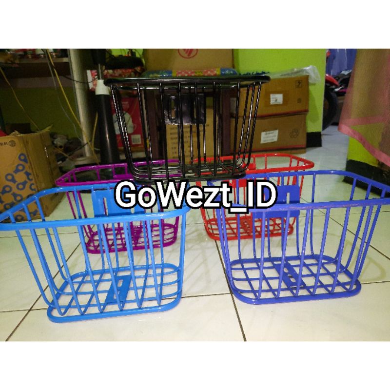 Keranjang Besi Warna Sepeda Anak Minion Lipat Basket | High Quality