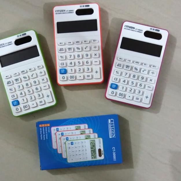 

Trendy Kalkulator Citizen CT-3000 Tampilan 12 Digit Automatic Replay CT 3000 Calculator ✓