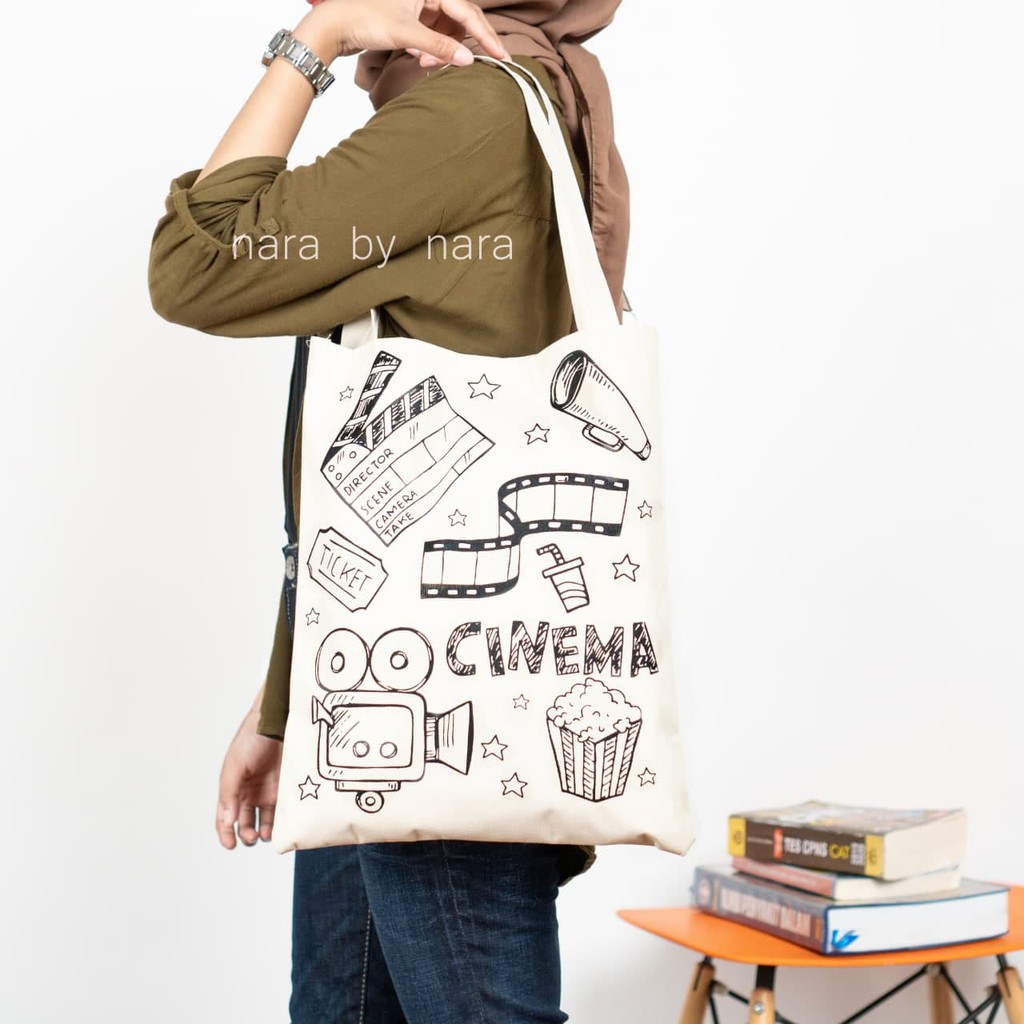 Nara Grosir - Cinema Totebag l Tas Wanita