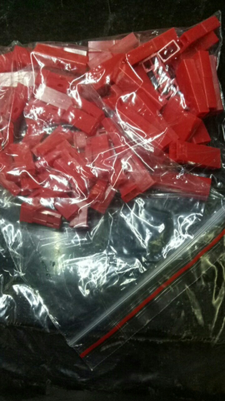 50 Pasang Konektor Terminal Pin Plastik Male / Female Jst-2p 2.54mm Male / Female 2p Jst