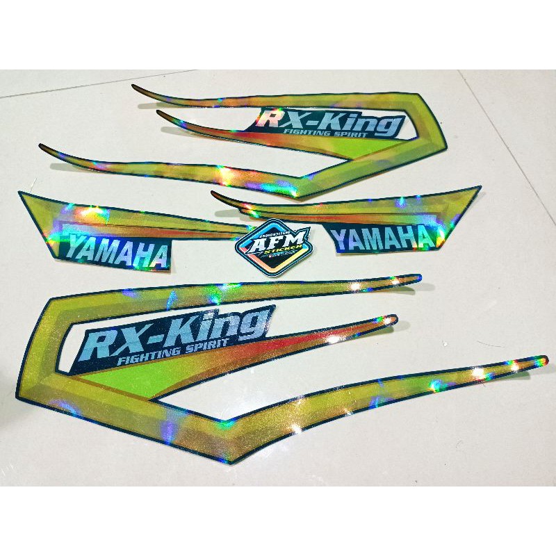 Striping Rx King Hologram (Warna Dasar Hijau Botol) COD