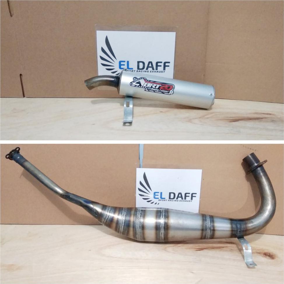 Knalpot racing murah ABRT20 satria 2tak model repsol bahan plat galvanis kualitas pilihan Promo