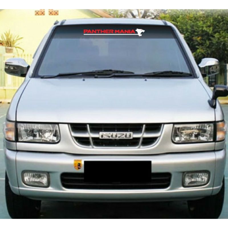 STICKER STIKER CUTTING LOGO PANTHER MANIA KACA DEPAN MOBIL ISUZU PANTHER AKSESORIS EKSTERIOR MOBIL