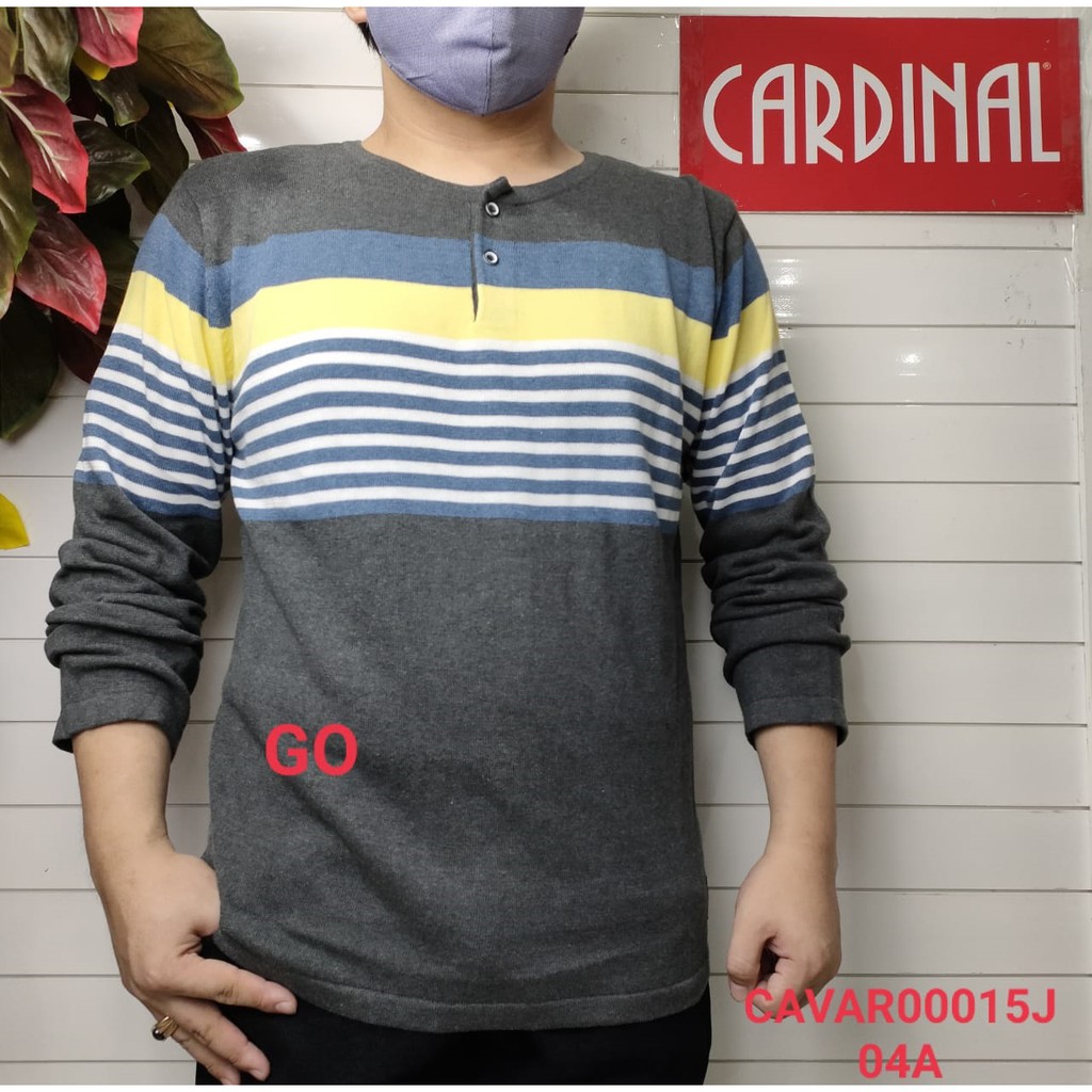 gof CSJC CARDINAL SWEATER JEANS Sweater Cowok Lengan Panjang