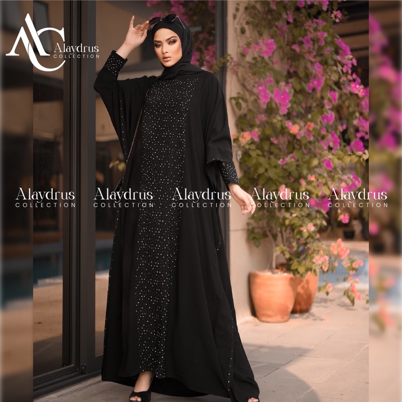 Abaya Gamis Maxi Dress Arab Saudi Bordir Zephy Turki 871