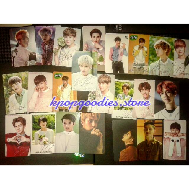 [OFFICIAL] EXO VARIOUS NON ALBUM PHOTOCARD LIMITED CHANYEOL KAI SEHUN KYUNGSOO XIUMIN LAY BAEKHYUN