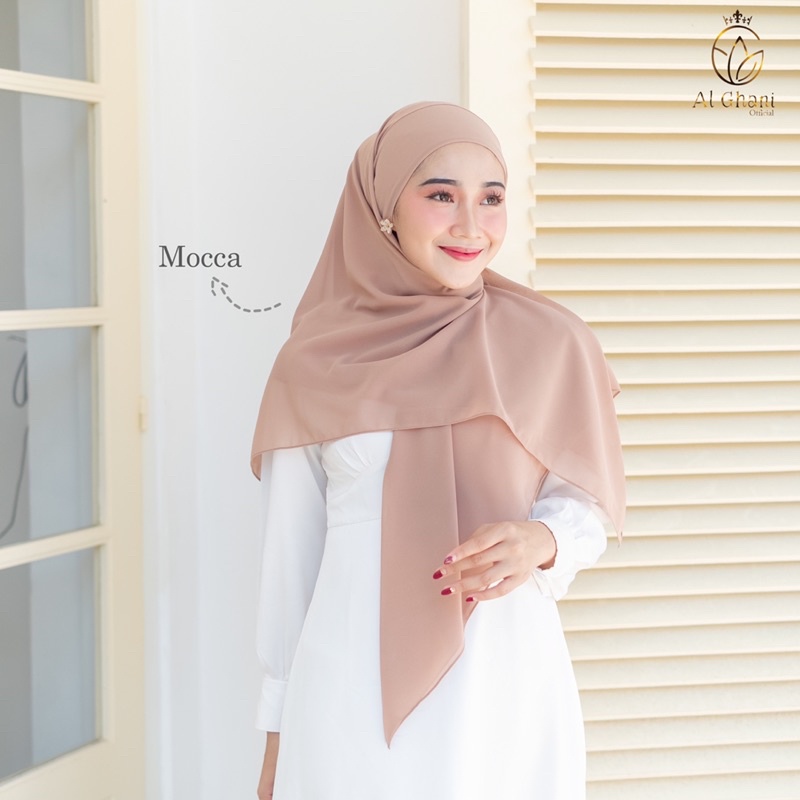 ALGHANI - SEGIEMPAT MELAYU TALI INSTAN CERUTY BABYDOLL DUA LAYER | SEGITIGA MALAY