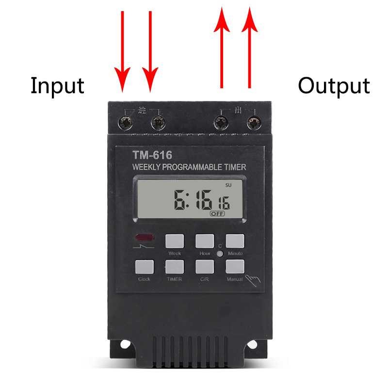 Time Switch Relay 220V 30A Power Timer Programmable LCD Display