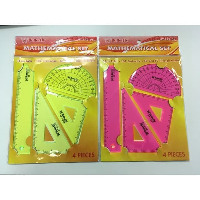 

Penggaris Butterfly Mathematical Set BT-172-05