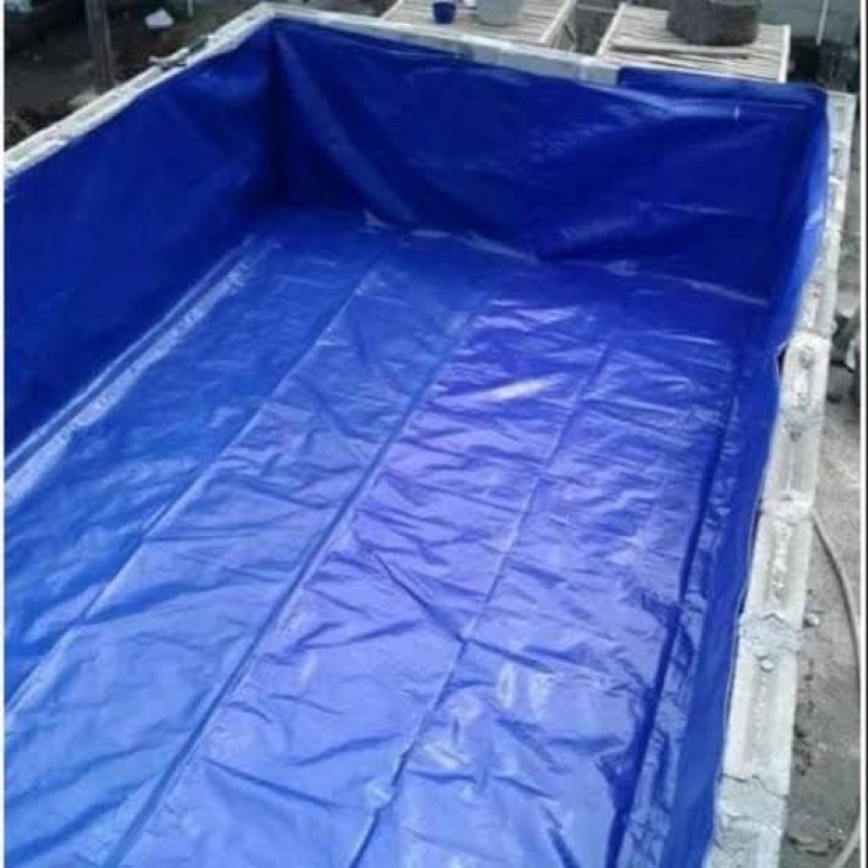 Terpal kolam ikan,ukuran lengkap hingga 8x12,ketebalan A3,A4,A5,A7