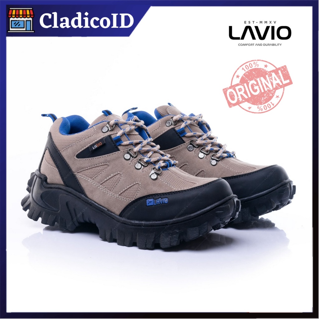 LAVIO Sepatu Pria Safety Boot Ujung Besi High Quality Premium Sefty Shoes Boots Kerja Lapangan Proyek Outdoor Mendaki Gunung Haiking