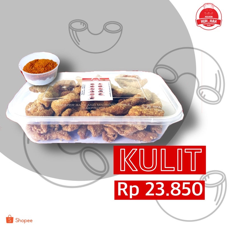 

Kulit Ayam Box 500ml Daun Jeruk Huhhah Cemilan Enak