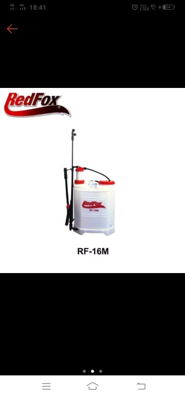 Redfox Pompa Semprot Hama Manual 16 L Tengki/tangki Semprot Hama Pompa Solo Rf-16m