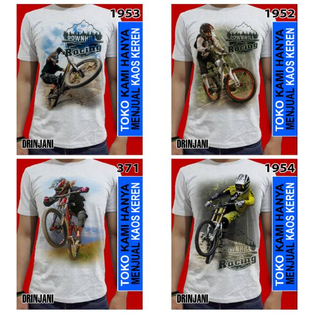  Kaos  3d downhill sepeda  gunung 1 Shopee Indonesia