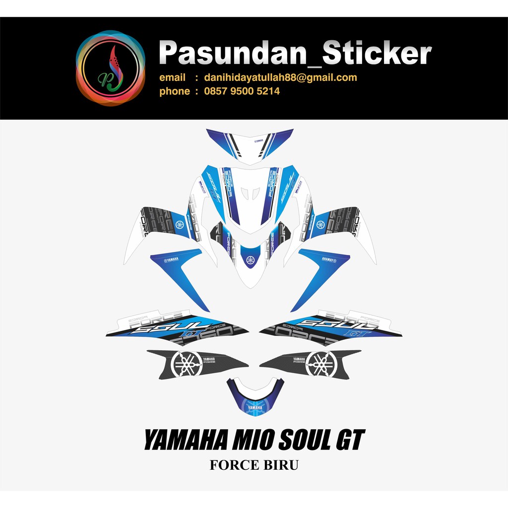 YAMAHA MIO SOUL GT FORCE BIRU