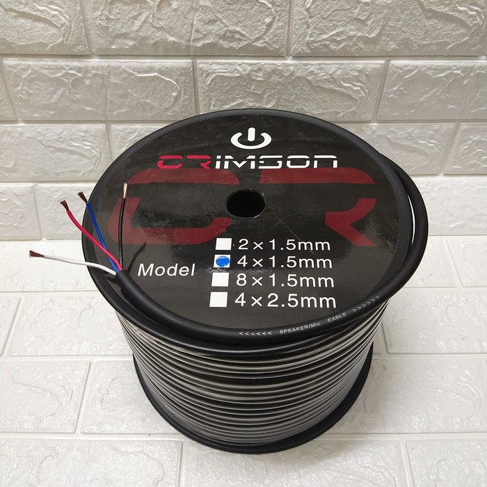 Kabel Speaker isi 4 Ukuran 4x1,5 1roll 100Meter