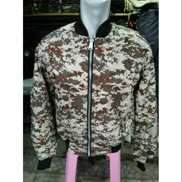 Jaket Bomber army loreng Gurun
