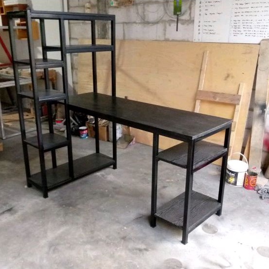 Meja kerja rak (80) partisi Multipleks kombinasi besi hollow galvanis