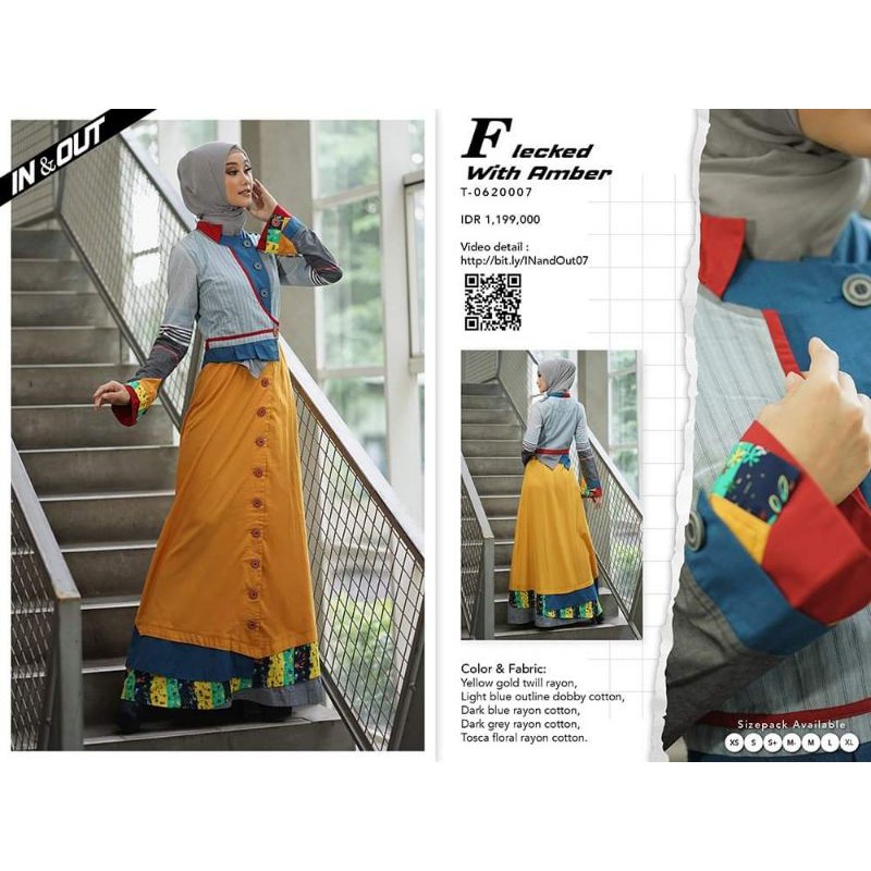 Tuneeca T-0620007 Tuneeca In & Out Diskon Sale Promo Gamis Long Dress