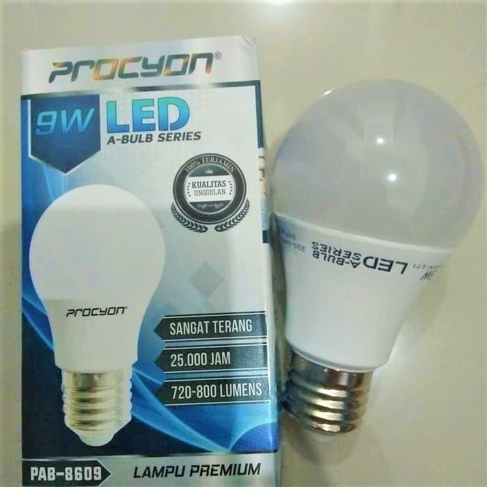 Lampu led Procyon 9 watt warm white / white procyon led 9w bulb warm white ww kuning hangat 3000K